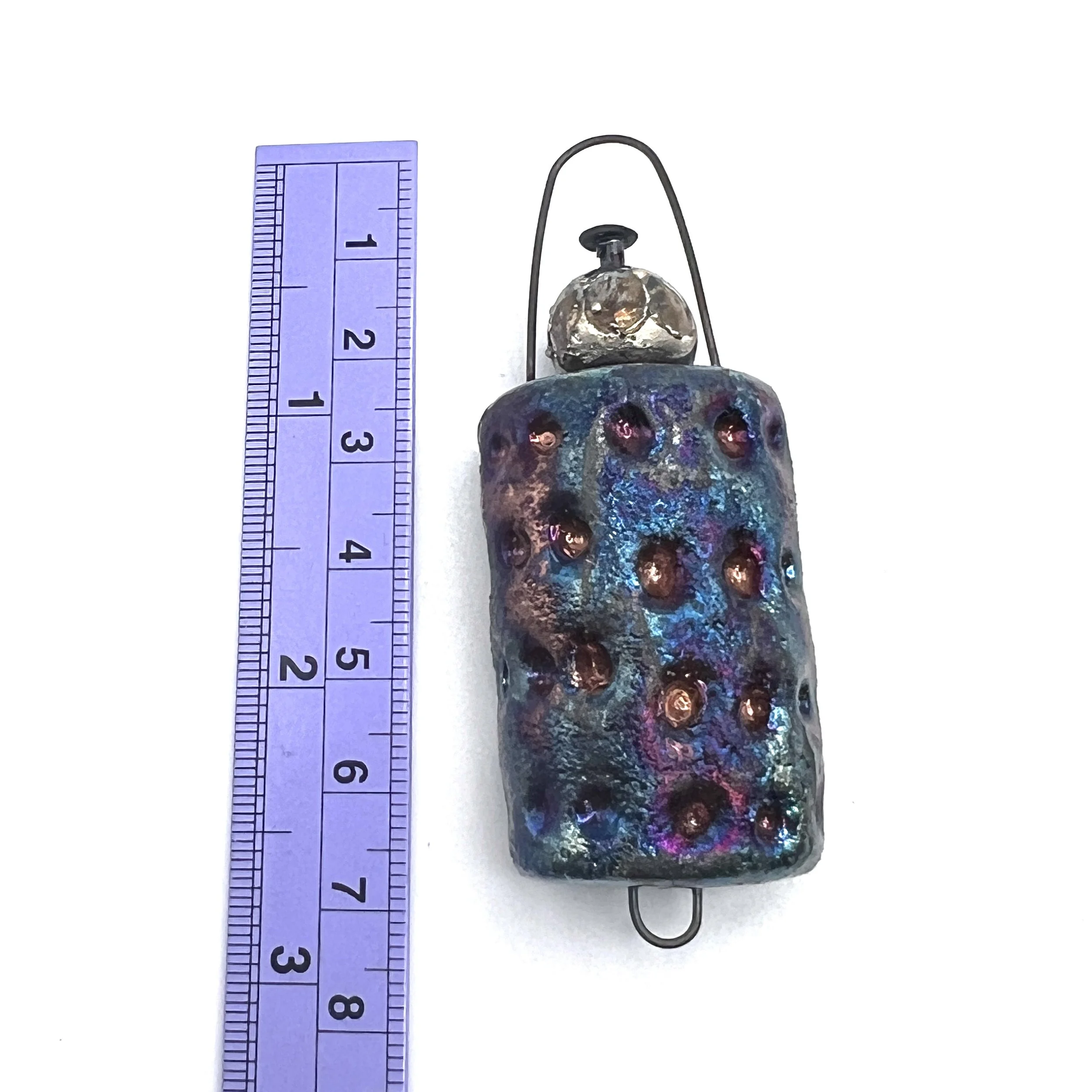 Raku Bird Bird with Legs Ceramic Pendant Raku Jewelry